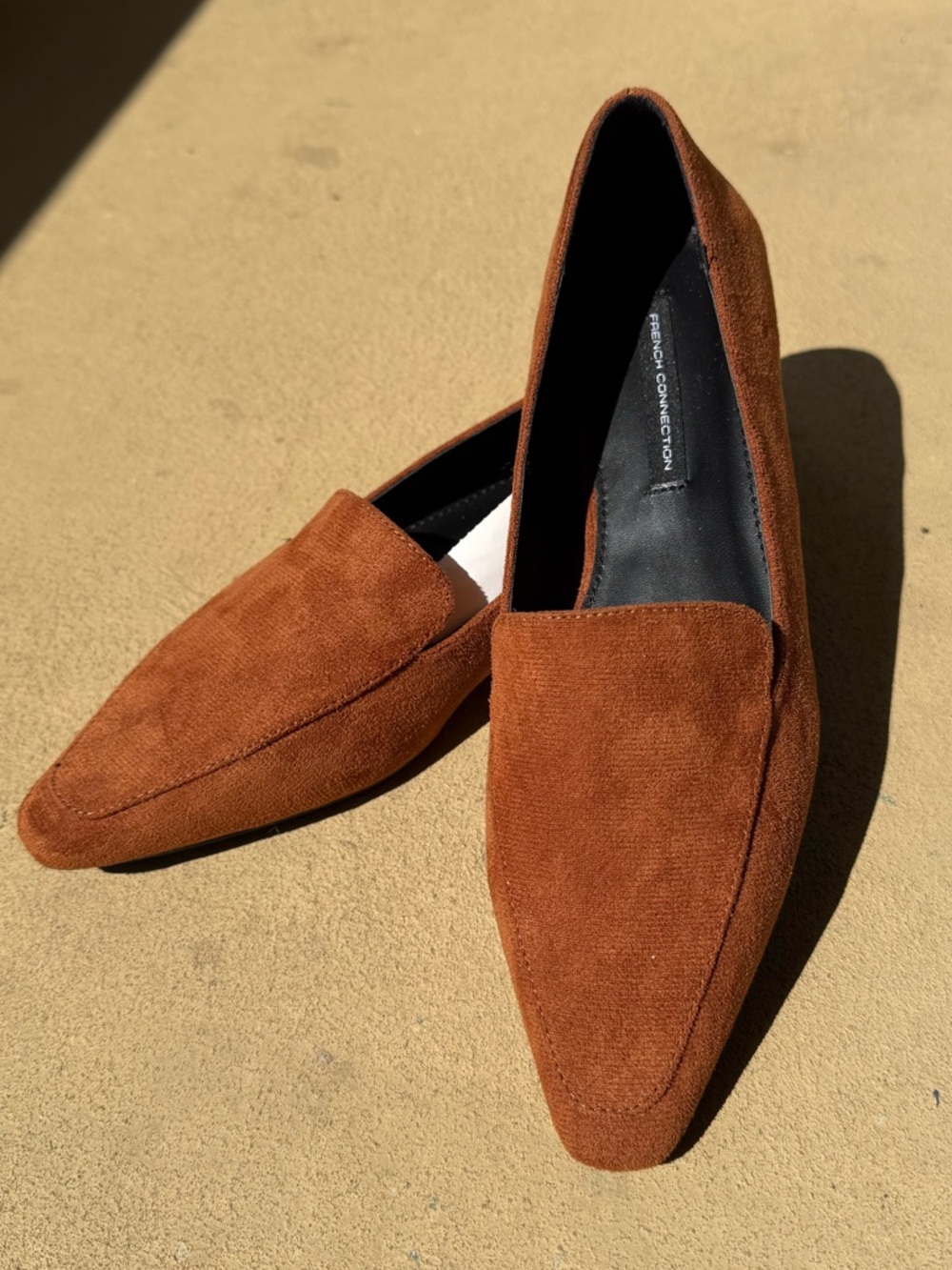 French Connection Women's Suede Loafers in Rust • Zapatos mocasines de mujer - Picture 12 of 15